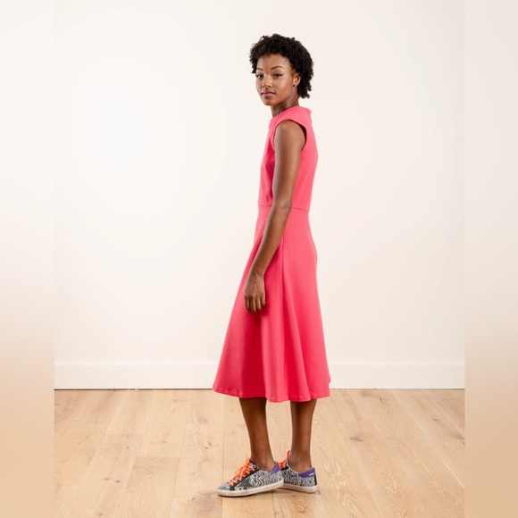 Rachel Comey Sleeveless Pink Wool Dress Size 0 Quiet Luxury Minimalist Designer - Picture 1 of 13